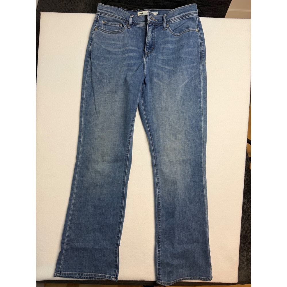 Levis 512 Bootcut Jeans Womens 8 Medium Wash Perfectly Slimming Blue Denim - Picture 8 of 16